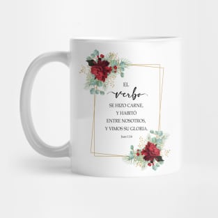 Juan 1 14 Spanish bible verse Mug